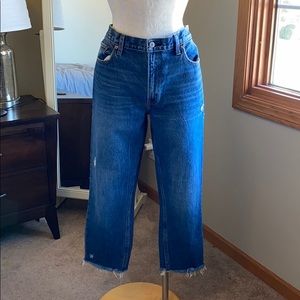 Women’s Abercrombie cropped jeans.
